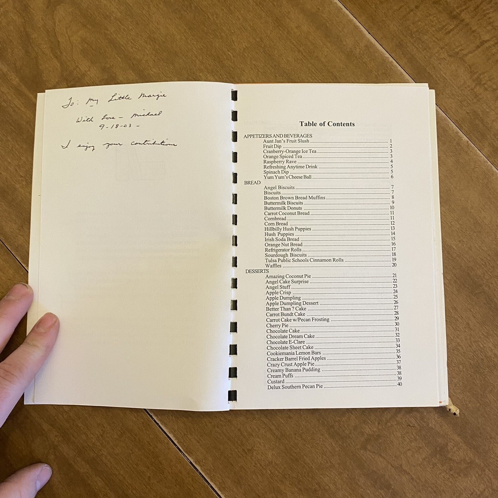 Hulbert Friends Of The Library Oklahoma Cookbook Lets Get Cookin Spiral Bound - Picture 2 of 4